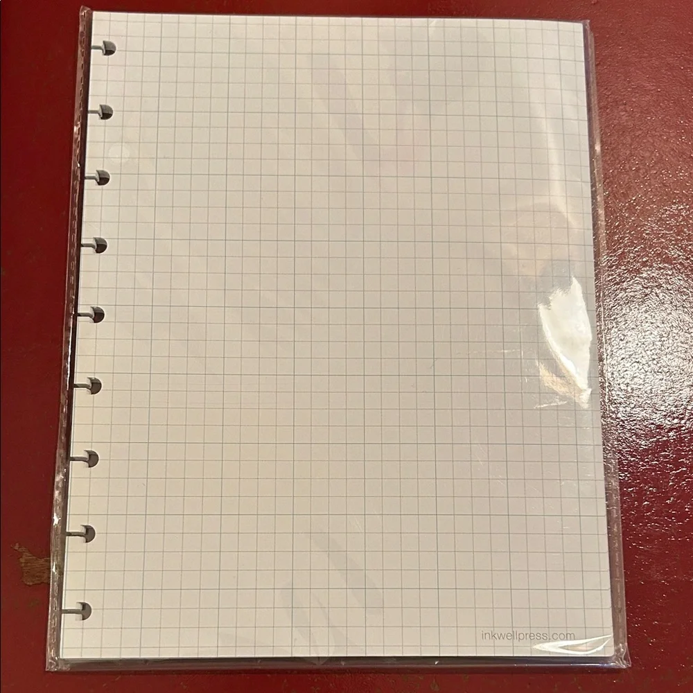 NWT Inkwell Press Disc Bound Grid Paper Notebook Insert